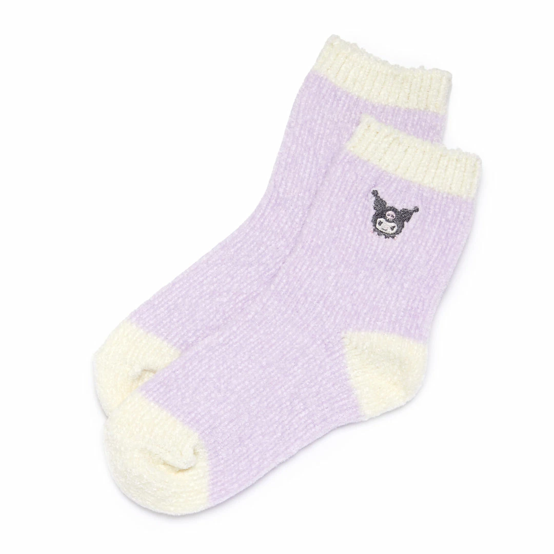 Japan Original Bags+ Kuromi Embroidered Chenille Ankle Socks 3 Japan Original Bags+ Kuromi Embroidered Chenille Ankle Socks