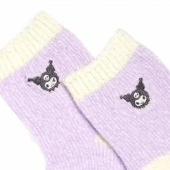 Japan Original Bags+ Kuromi Embroidered Chenille Ankle Socks