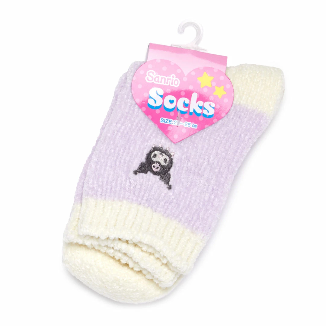 Japan Original Bags+ Kuromi Embroidered Chenille Ankle Socks 6 Japan Original Bags+ Kuromi Embroidered Chenille Ankle Socks