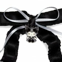 Japan Original Bags+ Kuromi Ribbon Hair Clip (Midnight MeloKuro)