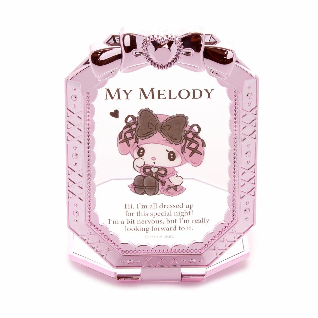Japan Original My Melody Folding Compact Mirror (Midnight MeloKuro) 6 Japan Original My Melody Folding Compact Mirror (Midnight MeloKuro)