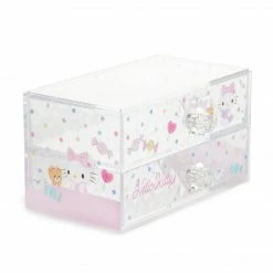 Japan Original Hello Kitty 2-Drawer Desk Organizer