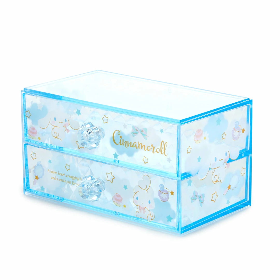 Japan Original Home Cinnamoroll 2-Drawer Desk Organizer 5 Japan Original Home Cinnamoroll 2-Drawer Desk Organizer