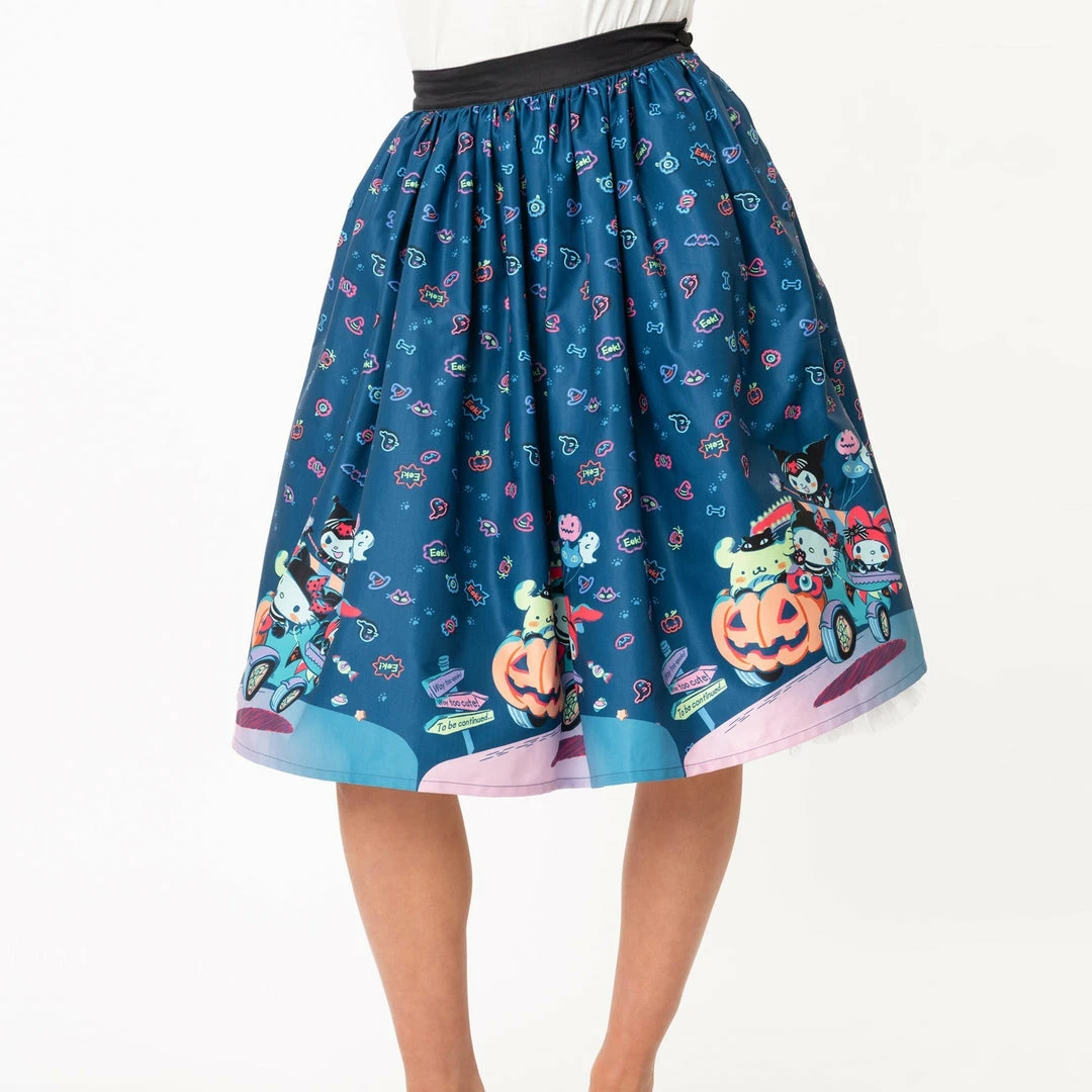 Hello Kitty X Unique Vintage Halloween Joyride Skirt Characters 3 Hello Kitty X Unique Vintage Halloween Joyride Skirt Characters