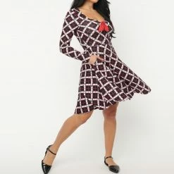 Hello Kitty X Unique Vintage Hello Gorgeous Flare Dress Characters