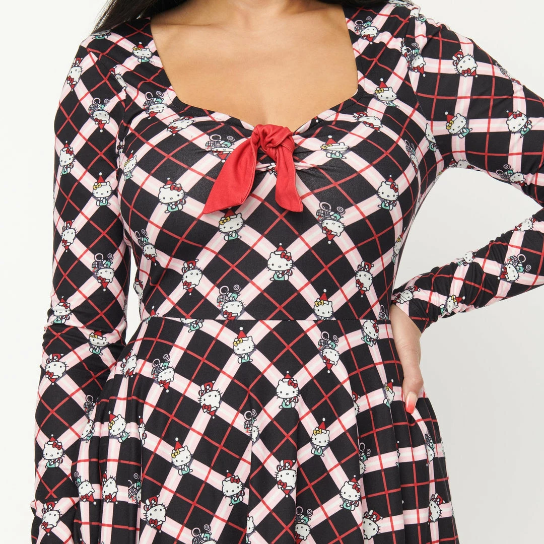 Hello Kitty X Unique Vintage Hello Gorgeous Flare Dress Characters 4 Hello Kitty X Unique Vintage Hello Gorgeous Flare Dress Characters