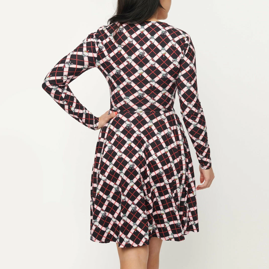 Hello Kitty X Unique Vintage Hello Gorgeous Flare Dress Characters 5 Hello Kitty X Unique Vintage Hello Gorgeous Flare Dress Characters