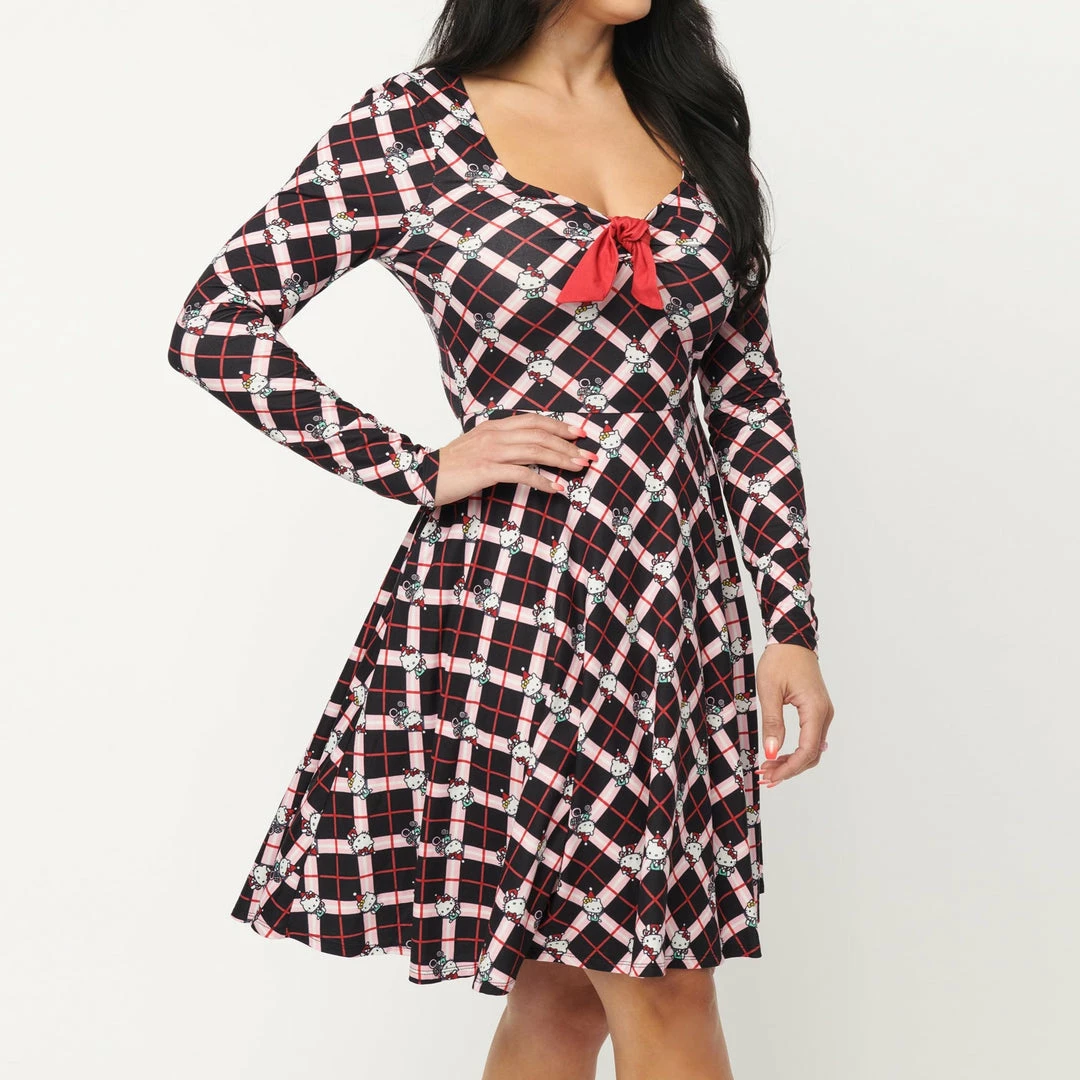 Hello Kitty X Unique Vintage Hello Gorgeous Flare Dress Characters 6 Hello Kitty X Unique Vintage Hello Gorgeous Flare Dress Characters