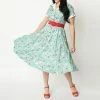 Hello Kitty X Unique Vintage Swing Dress (Mint) 2 Hello Kitty X Unique Vintage Swing Dress (Mint)