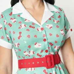 Hello Kitty X Unique Vintage Swing Dress (Mint)