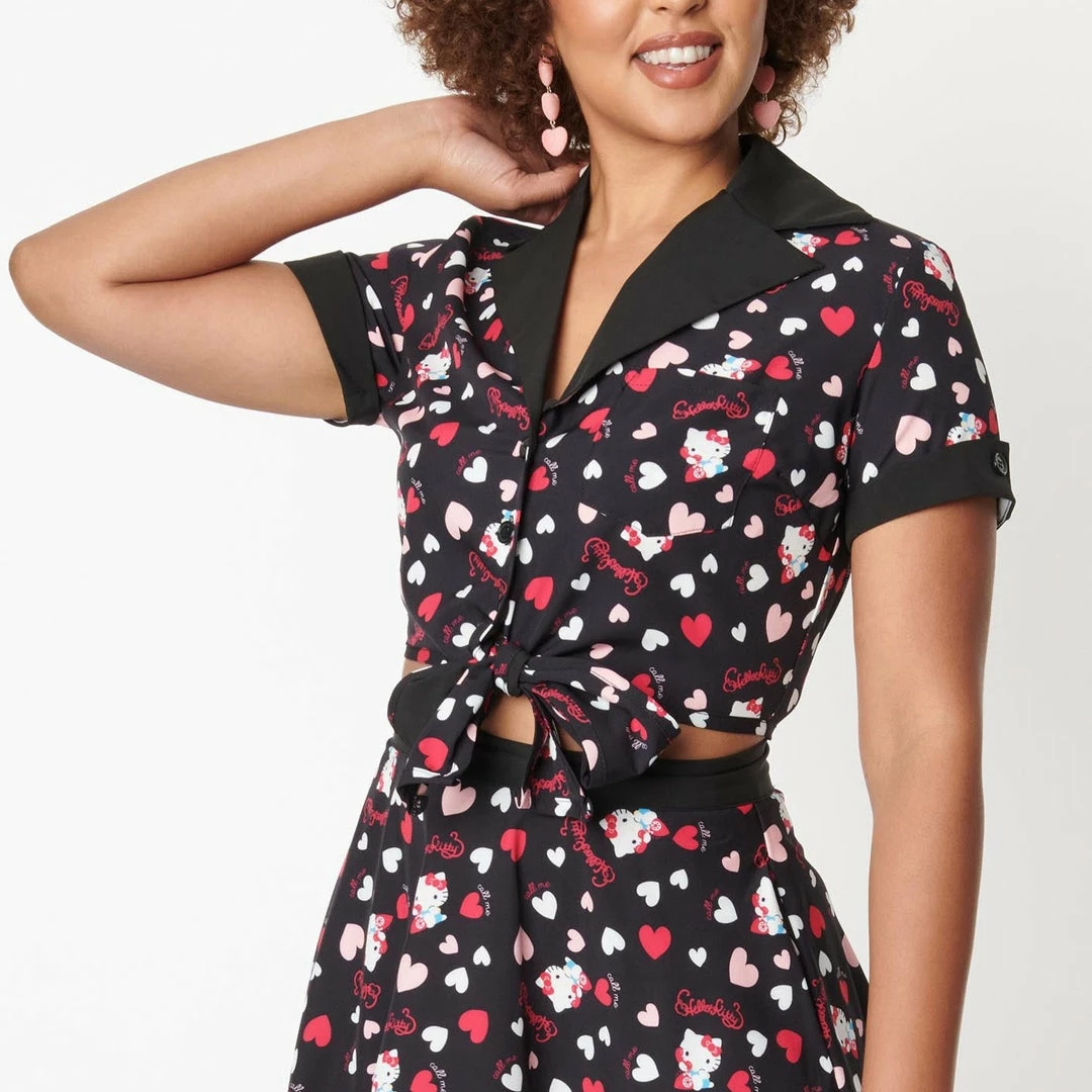 Hello Kitty X Unique Vintage Crop Top 3 Hello Kitty X Unique Vintage Crop Top