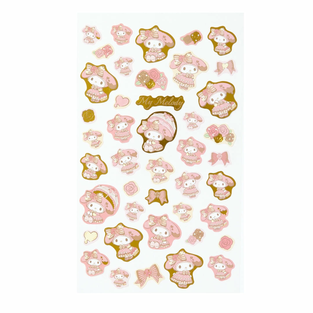 Sanrio Original My Melody Gold Accent Sticker Sheet New 4 Sanrio Original My Melody Gold Accent Sticker Sheet New