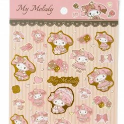 Sanrio Original My Melody Gold Accent Sticker Sheet New 7 Sanrio Original My Melody Gold Accent Sticker Sheet New