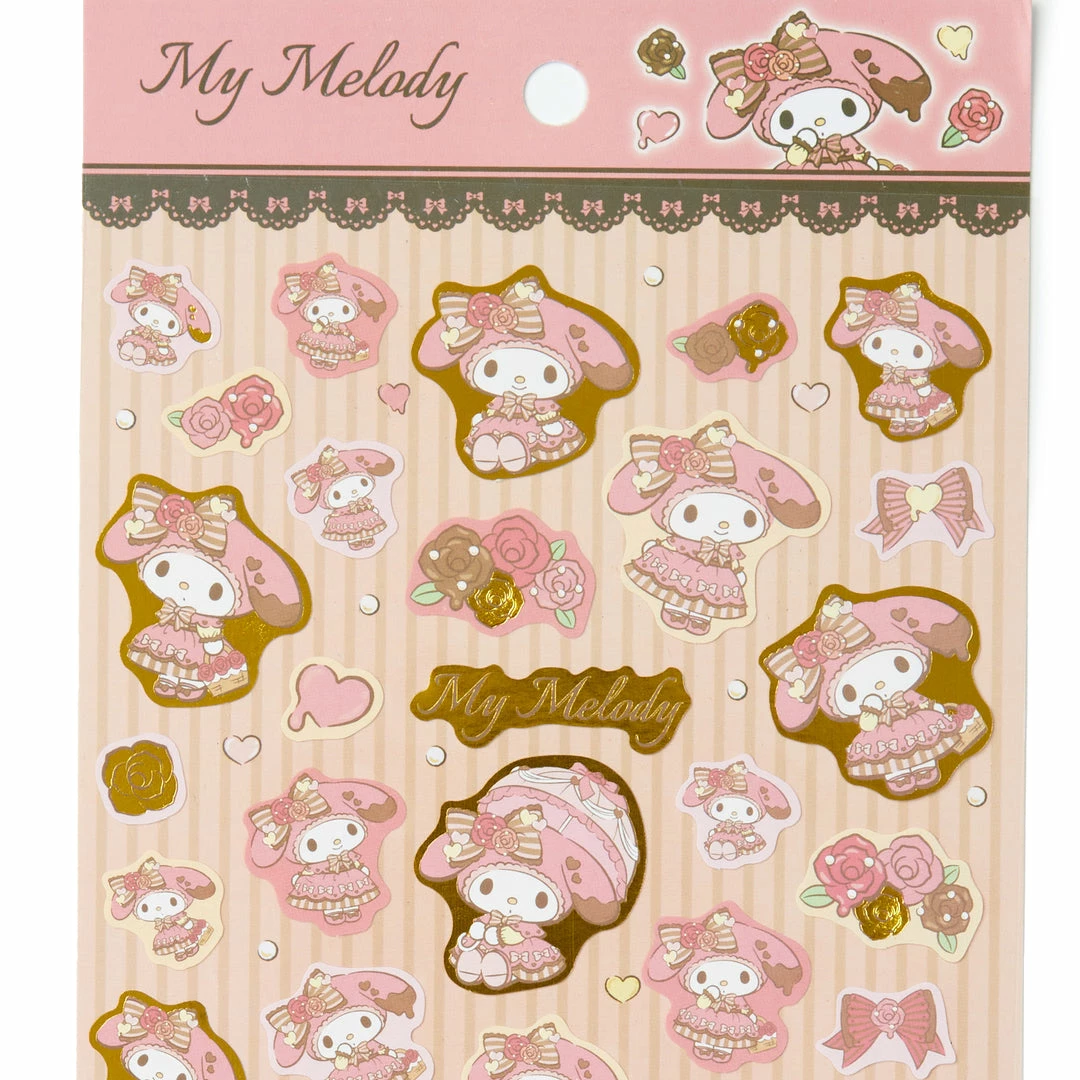 Sanrio Original My Melody Gold Accent Sticker Sheet New 5 Sanrio Original My Melody Gold Accent Sticker Sheet New