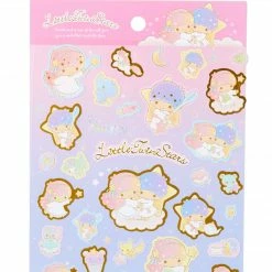 Sanrio Original LittleTwinStars Gold Accent Sticker Sheet