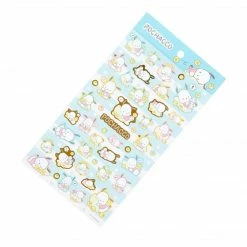 Sanrio Original New Pochacco Gold Accent Decorative Sticker