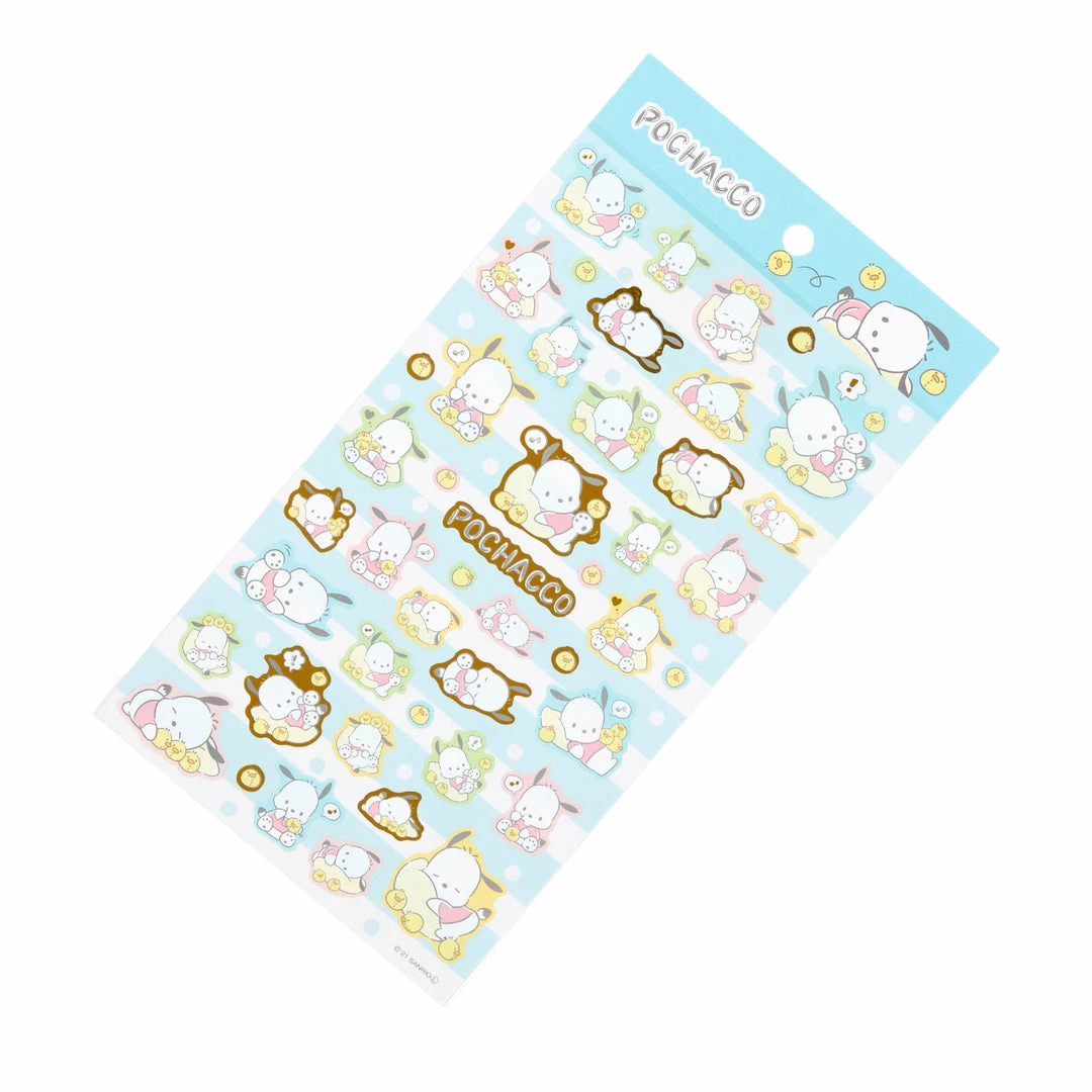 Sanrio Original New Pochacco Gold Accent Decorative Sticker 3 Sanrio Original New Pochacco Gold Accent Decorative Sticker