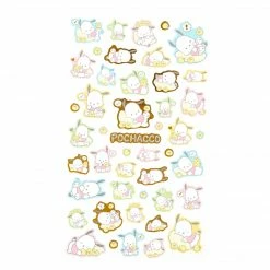 Sanrio Original New Pochacco Gold Accent Decorative Sticker