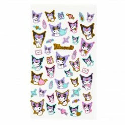 Sanrio Original New Kuromi Gold Accent Sticker Sheet
