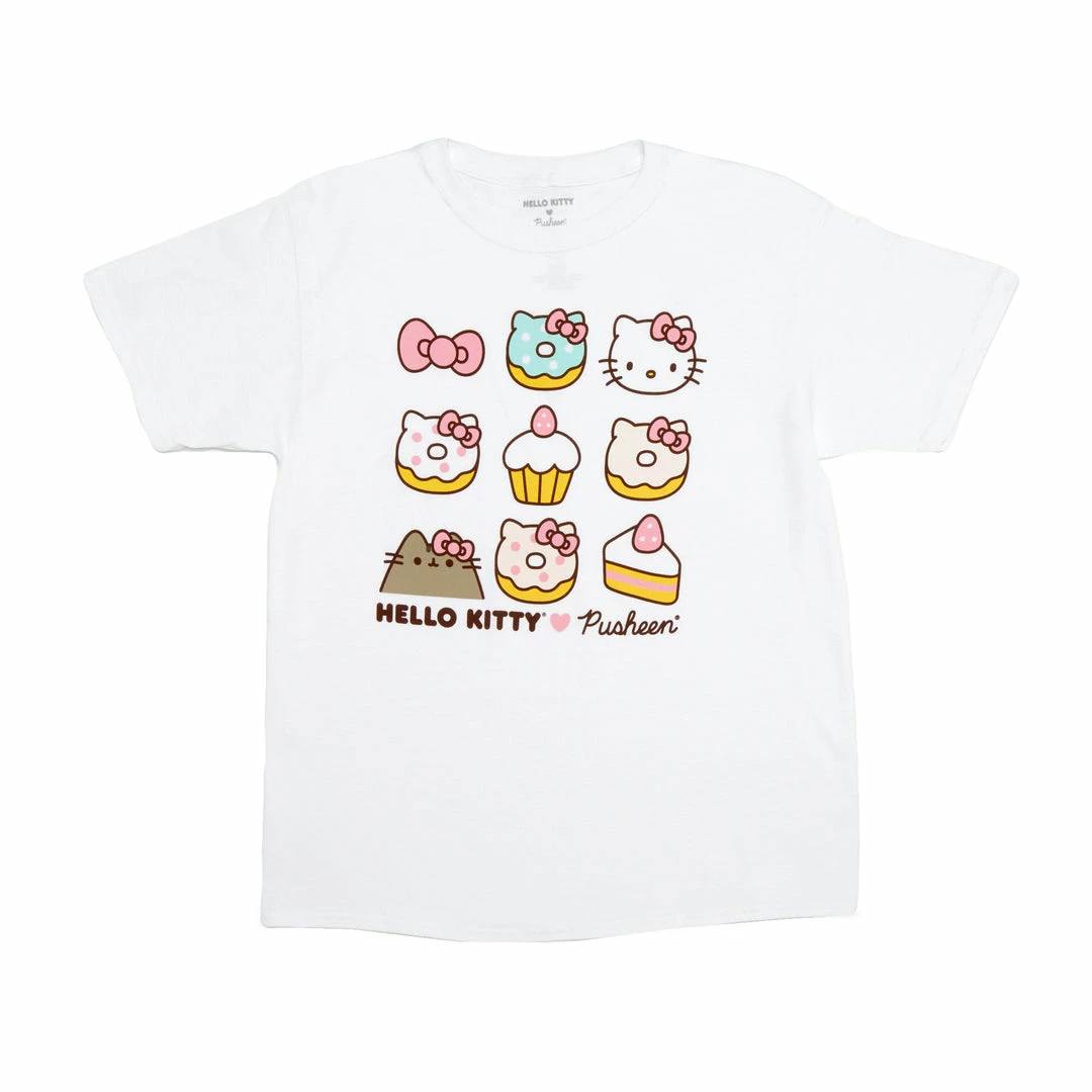 Hybrid Apparel Characters Hello Kitty X Pusheen Sweet Snacks Tee 3 Hybrid Apparel Characters Hello Kitty X Pusheen Sweet Snacks Tee