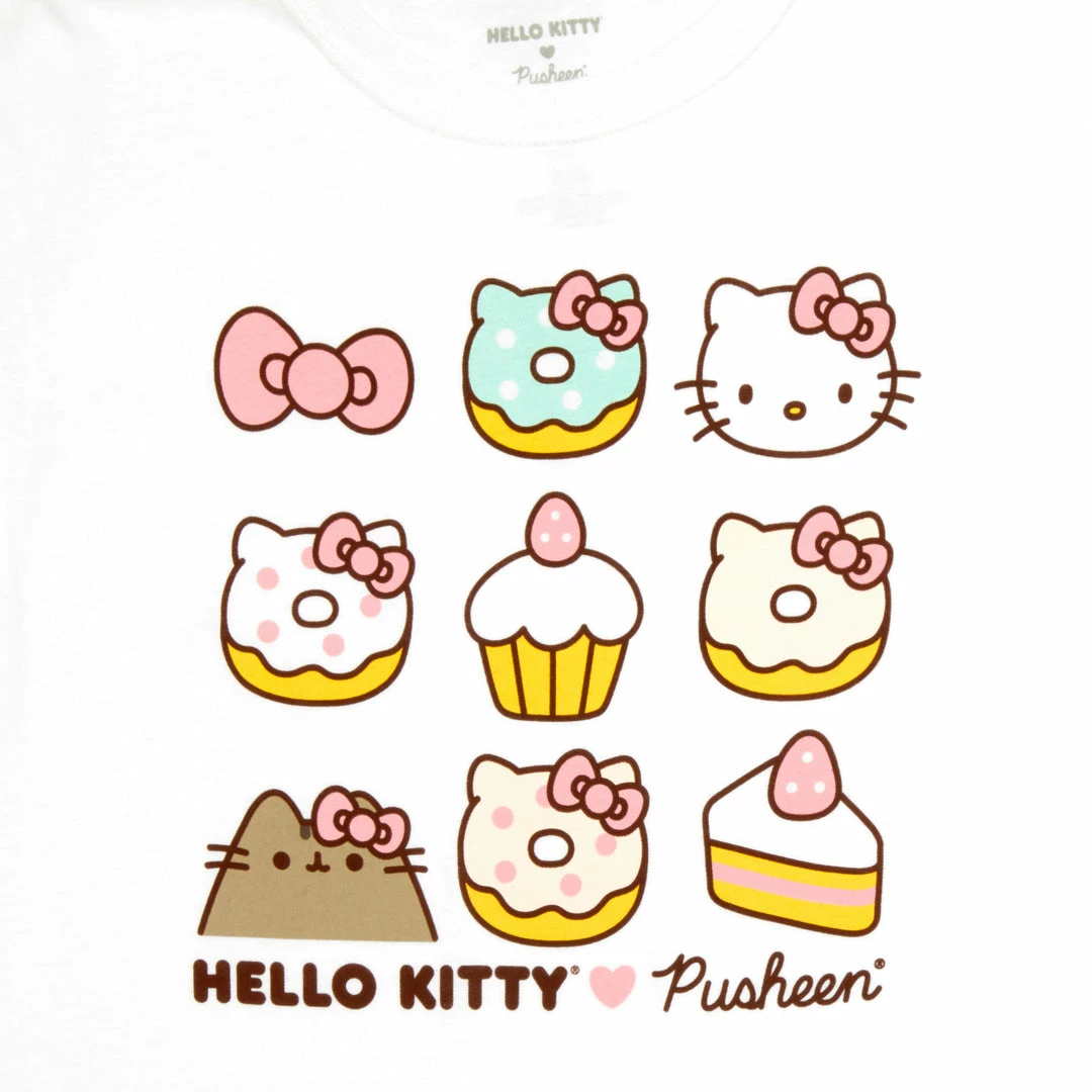Hybrid Apparel Characters Hello Kitty X Pusheen Sweet Snacks Tee 4 Hybrid Apparel Characters Hello Kitty X Pusheen Sweet Snacks Tee