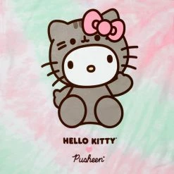 Hybrid Apparel Characters Hello Kitty X Pusheen Tie Dye T-shirt