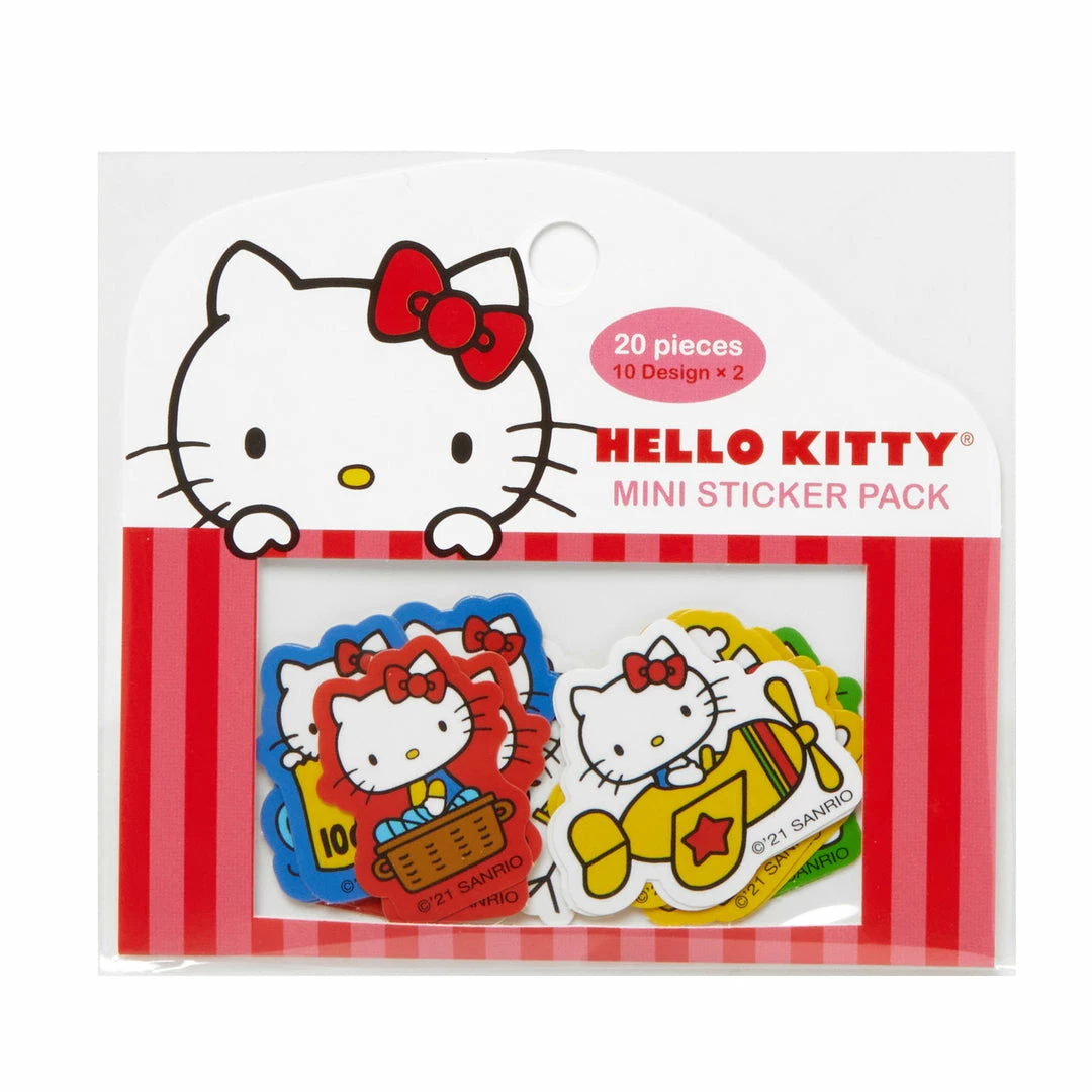 HUNET USA Hello Kitty Mini Sticker Pack Characters 3 HUNET USA Hello Kitty Mini Sticker Pack Characters