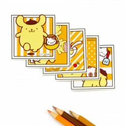HUNET USA Pompompurin Photo Big Sticker Pack Characters