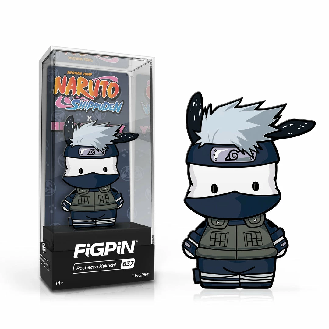 Naruto X Hello Kitty FiGPiN #637 Pochacco Kakashi Bags+ 3 Naruto X Hello Kitty FiGPiN #637 Pochacco Kakashi Bags+