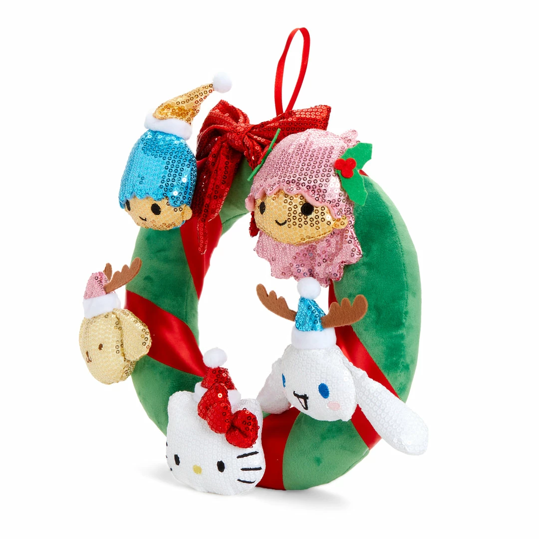 HUNET USA Holiday 2021 Sequin Hello Kitty & Friends Wreath 6 HUNET USA Holiday 2021 Sequin Hello Kitty & Friends Wreath