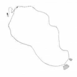 Global License Hello Kitty Silver Embossed Charm Necklace