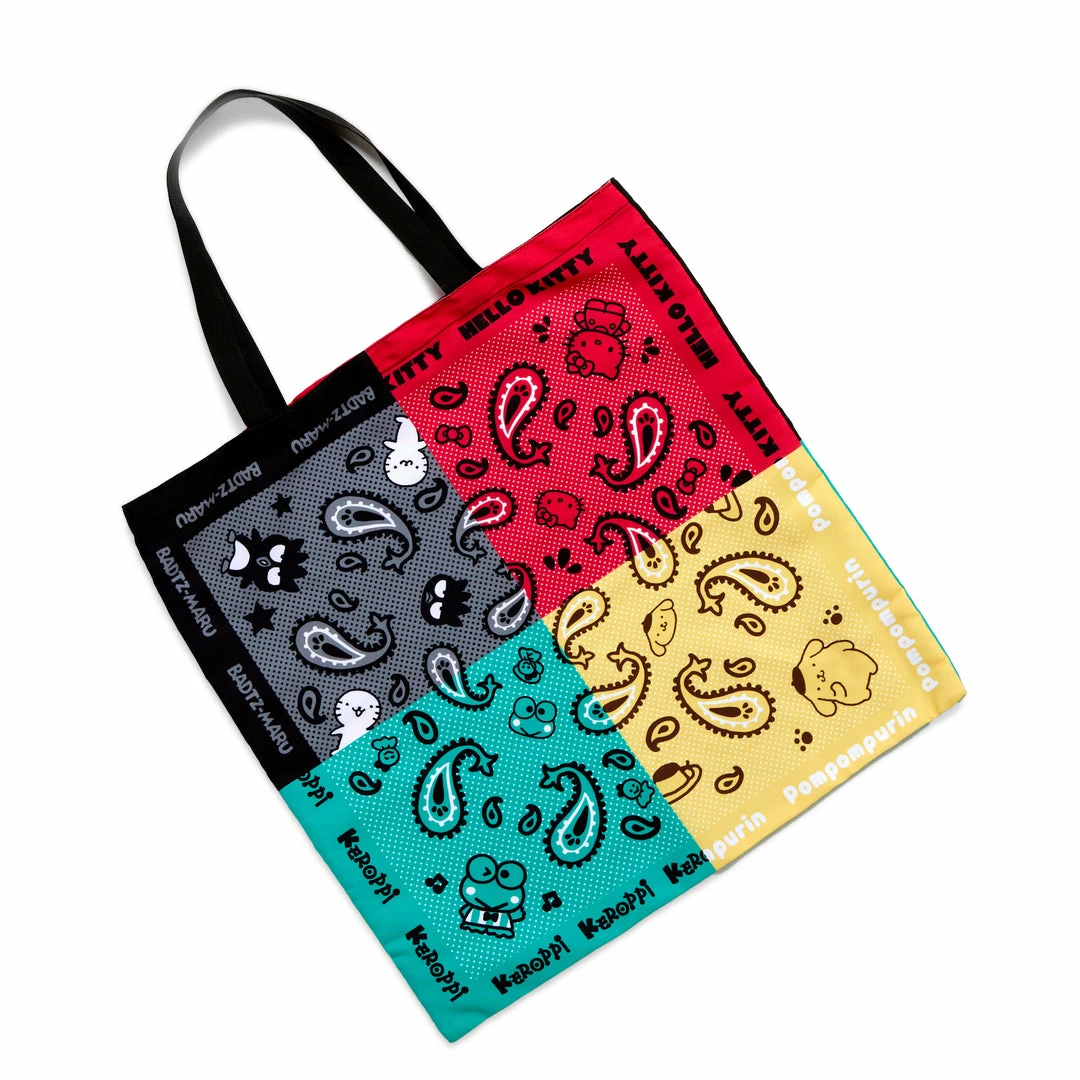 HUNET USA Hello Kitty & Friends Paisley Tote (Black) 4 HUNET USA Hello Kitty & Friends Paisley Tote (Black)
