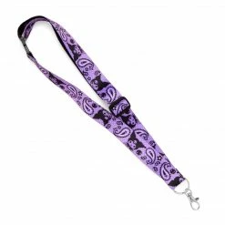 HUNET USA Kuromi Paisley Lanyard Bags+