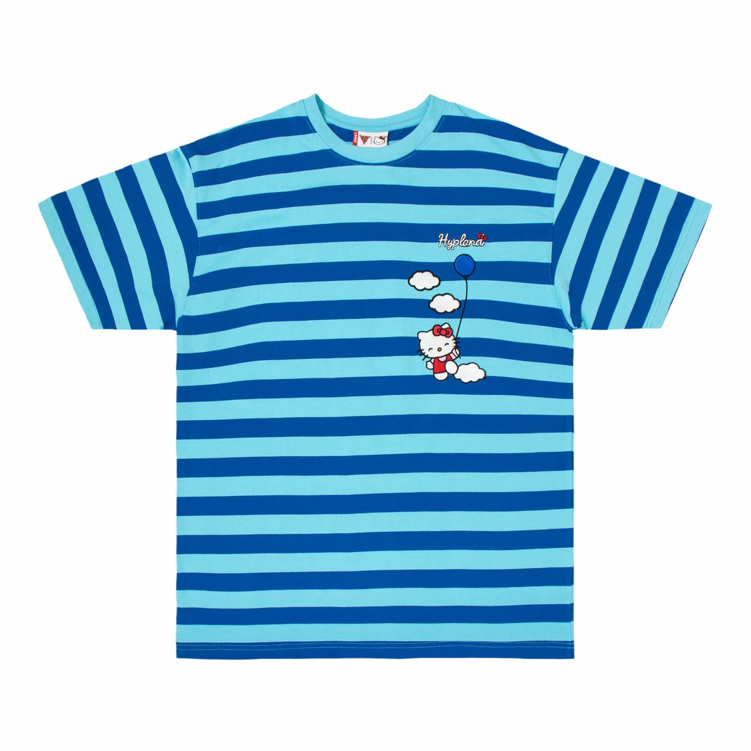 Apparel Hypland X Hello Kitty Balloons Striped Tshirt Blue 3 Apparel Hypland X Hello Kitty Balloons Striped Tshirt Blue