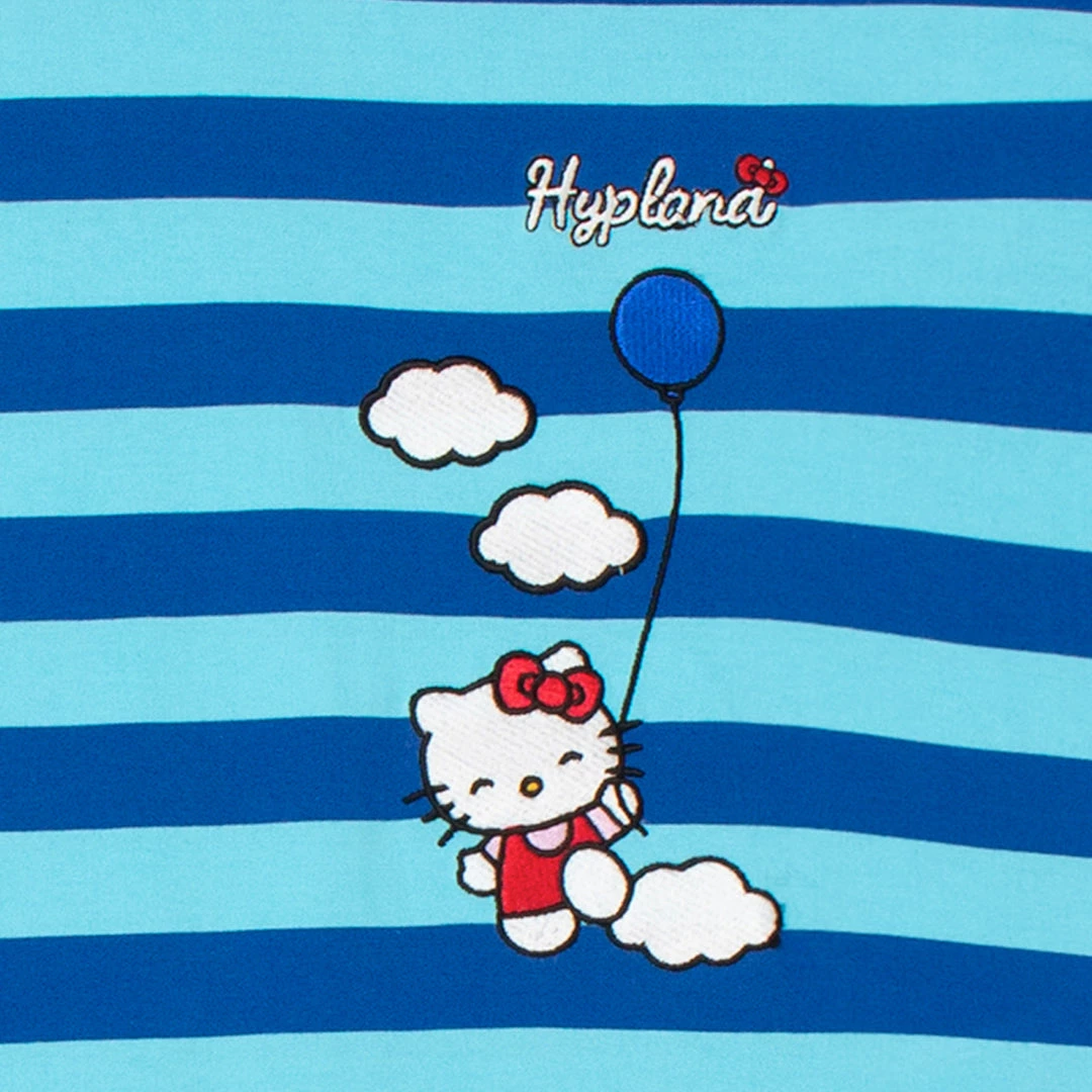 Apparel Hypland X Hello Kitty Balloons Striped Tshirt Blue 4 Apparel Hypland X Hello Kitty Balloons Striped Tshirt Blue