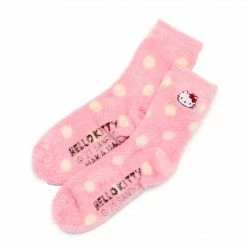 NAKAJIMA CORPORATION Hello Kitty Fuzzy Polka-dot Socks