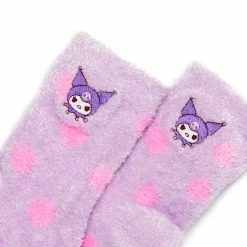 NAKAJIMA CORPORATION Kuromi Fuzzy Polka-dot Socks