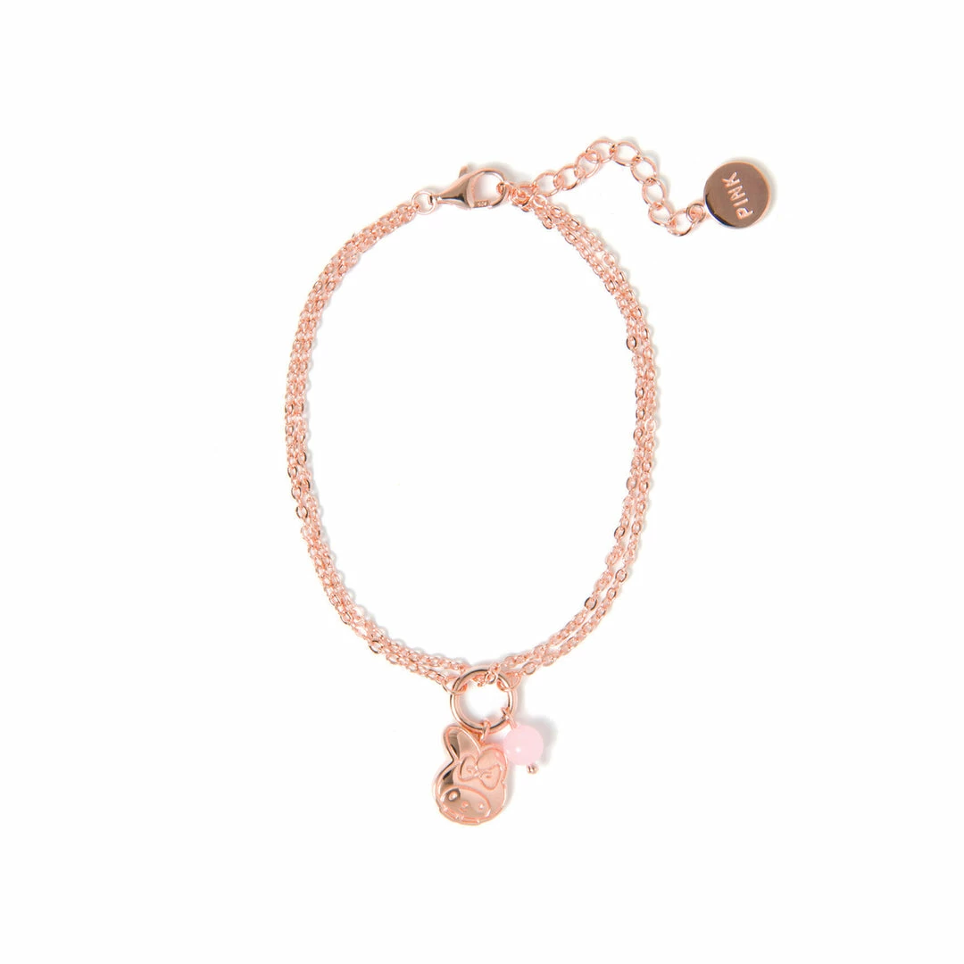 2Sweet X My Melody Pinky Silver Rose Gold Bracelet Characters 3 2Sweet X My Melody Pinky Silver Rose Gold Bracelet Characters