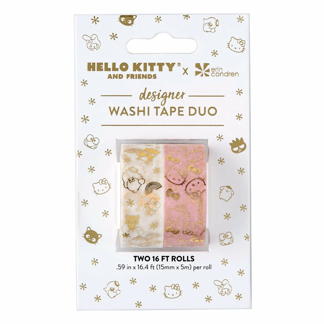 Characters Hello Kitty And Friends X Erin Condren Washi Tape Duo 3 Characters Hello Kitty And Friends X Erin Condren Washi Tape Duo
