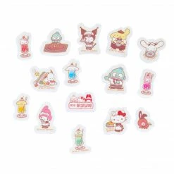 Japan Original Hello Kitty & Friends Cafe Sticker Flakes