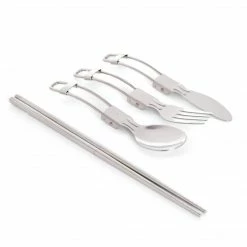 Global Original My Melody Stainless Steel Cutlery Set (Camping Series) New