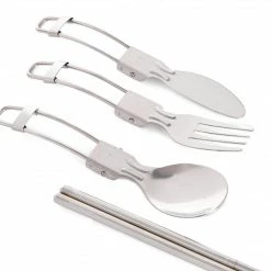 Global Original My Melody Stainless Steel Cutlery Set (Camping Series) New