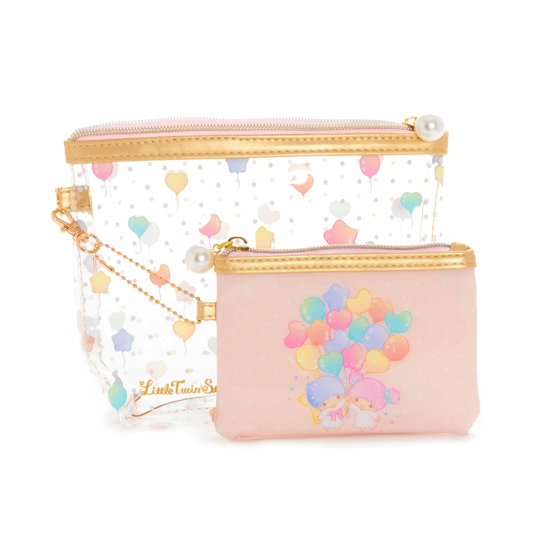 Global Original LittleTwinStars Zipper Pouch Set (Carnival Balloons) Characters 4 Global Original LittleTwinStars Zipper Pouch Set (Carnival Balloons) Characters