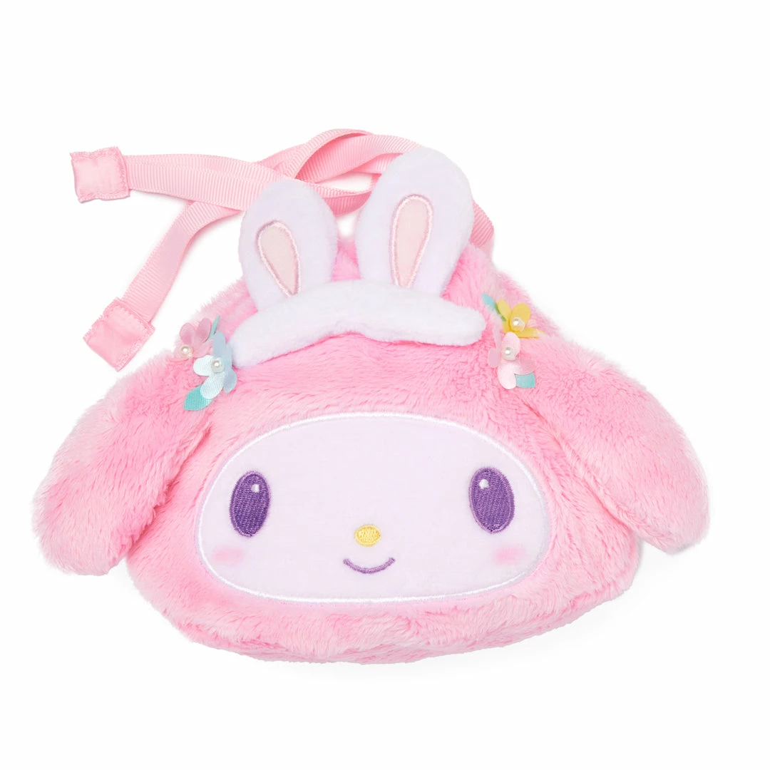 Japan Original My Melody Plush Drawstring Bag 3 Japan Original My Melody Plush Drawstring Bag