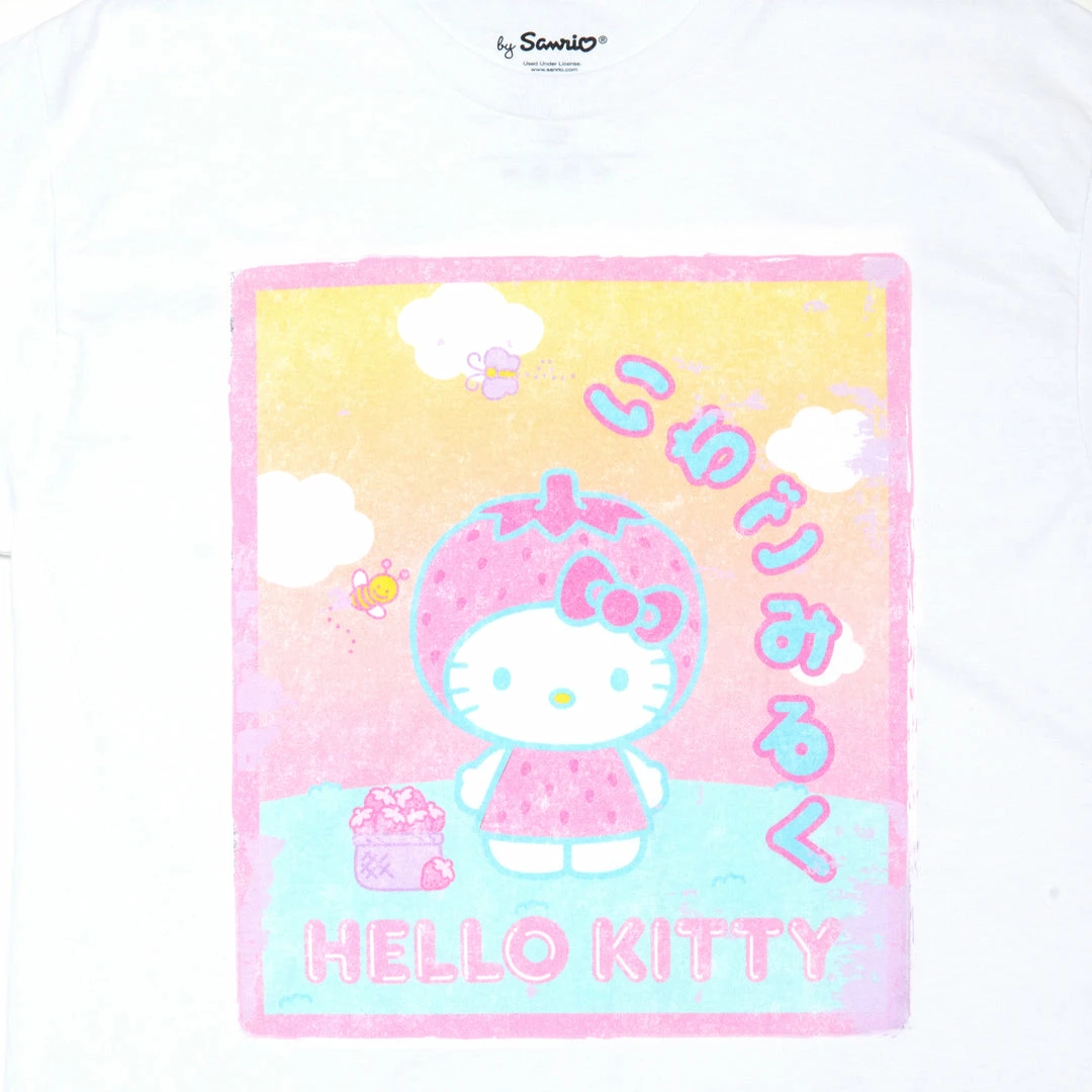 Printful Hello Kitty Strawberry Milk Tee Characters 4 Printful Hello Kitty Strawberry Milk Tee Characters
