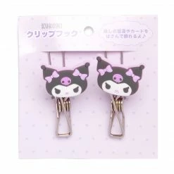 Japan Original Kuromi OSHI Grid System Clips (Set Of 2)