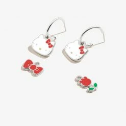 Alex And Ani Characters Hello Kitty X Alex & Ani Huggie Hoop Earrings (Silver)