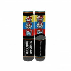 BIOWORLD Characters Hello Kitty X Gundam Crew Socks