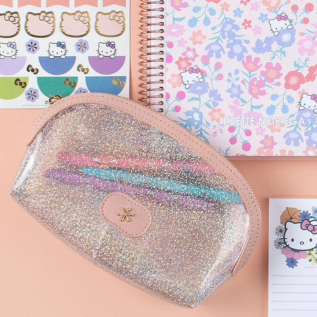 Erin Condren Glitter Pencil Pouch Characters 4 Erin Condren Glitter Pencil Pouch Characters