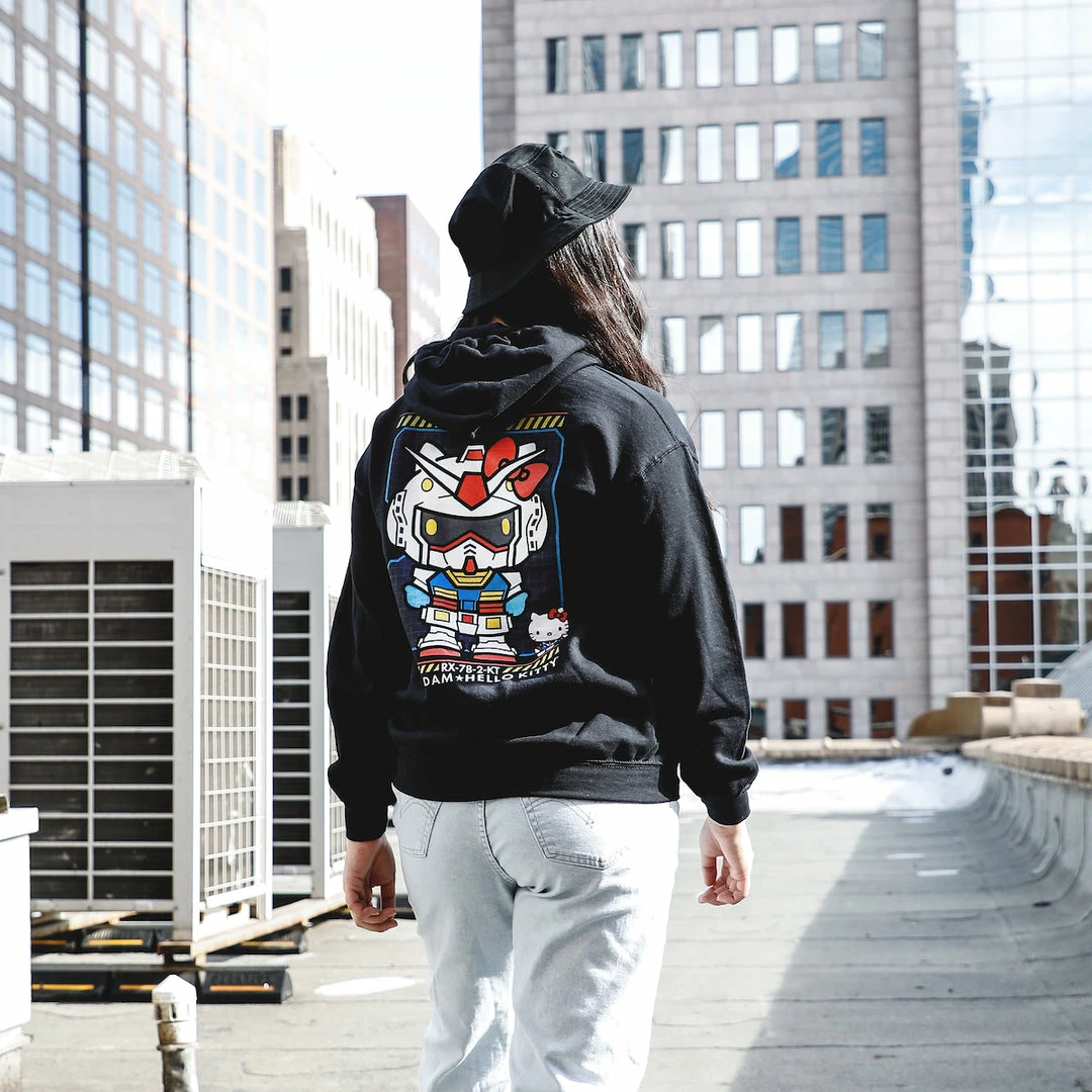 BIOWORLD Hello Kitty X Gundam E.F.S.F. Hoodie 4 BIOWORLD Hello Kitty X Gundam E.F.S.F. Hoodie